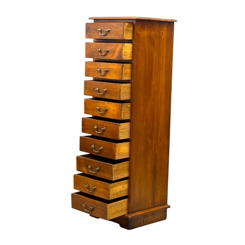 275 - A Victorian Style Tallboy Chest of Drawers. 43x37x131.5cm.