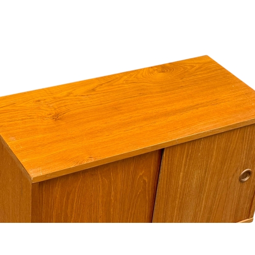 283 - A 1960’s Teak Side Cabinet on Hairpin Legs. 77x36x87cm.
