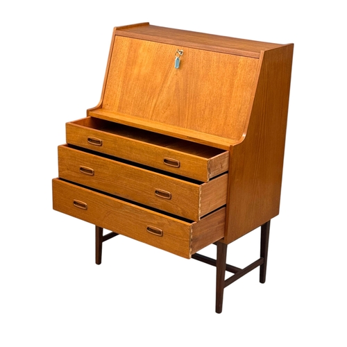 291 - A Danish Teak Writing Bureau. C.1960. 76x41x108cm.
