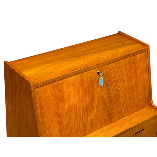 291 - A Danish Teak Writing Bureau. C.1960. 76x41x108cm.