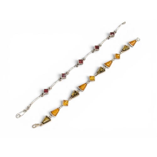 664 - 2 Silver Bracelets