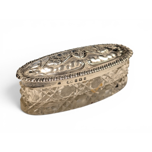 667 - Silver Top Vanity Jar, 10.76 grams silver