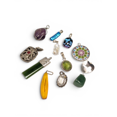 688 - Quantity of Silver Pendants