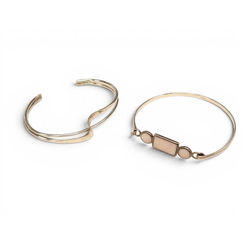 693 - 2 Silver Bangles
