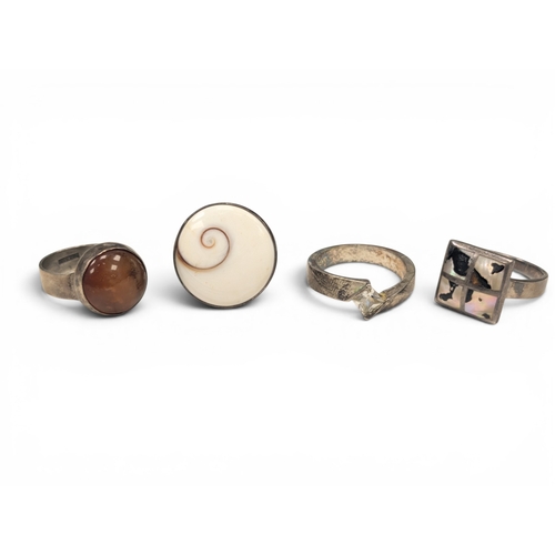 703 - 4 Silver Rings