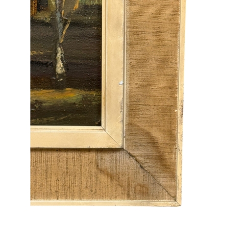 175 - An Autumn Glow Oil on Canvas. C.1960-70. 60.5x30.5cm. Frame 74.5x44cm.