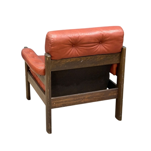 177 - A Norwegian Leather “Amigo” Armchair by Ekorness.