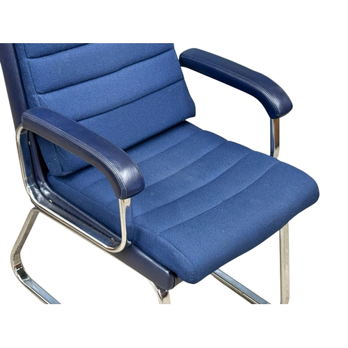 180 - A Verco Leather and Chrome Desk Chair. Designed by Gordon Russell.
