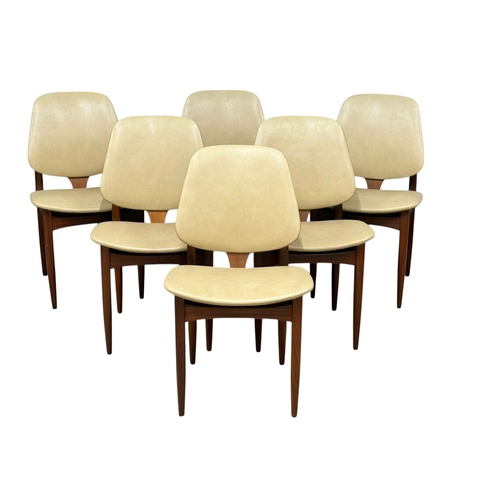 189 - A Teak Dining Table and Six Chairs by Elliots of Newbury. C.1970. 153x107x71.5cm.