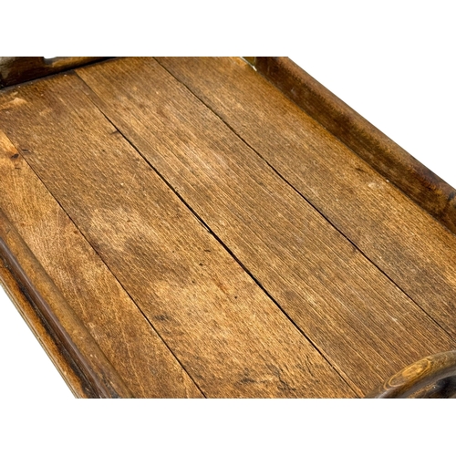 198 - An Oak and Brass Bound Tray. C.1890-1900. 36x24x5cm.