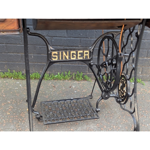 Vintage singer sewing machine table