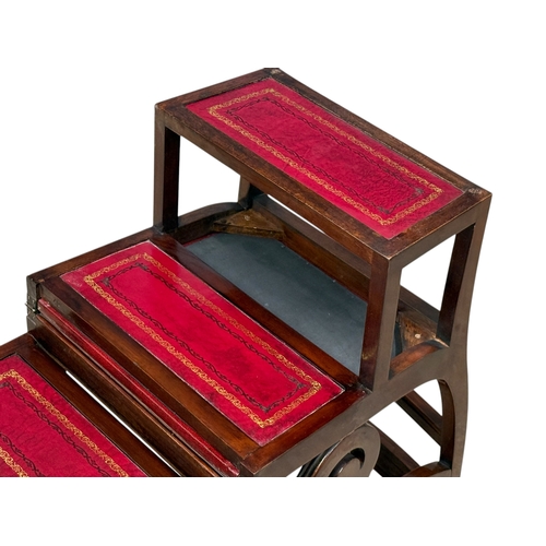 A Large Regency Style Mahogany Metamorphic Library Chair. (1)