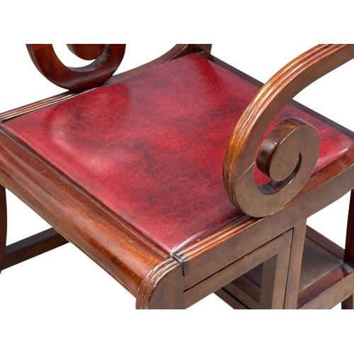 A Large Regency Style Mahogany Metamorphic Library Chair. (1)