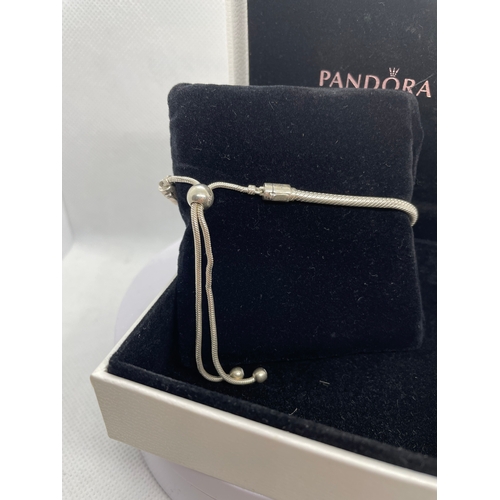 100 - Pandora bracelet with charms