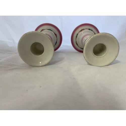 4 - Porcelain candle holders