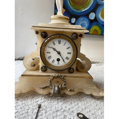 84 - Mantle Clock with naked lady