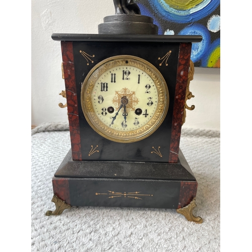 85 - French nude lady mantle clock