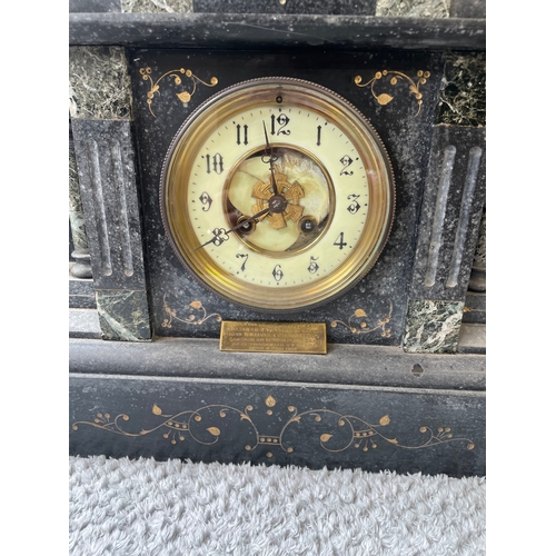 87 - large nude lady mantle clock