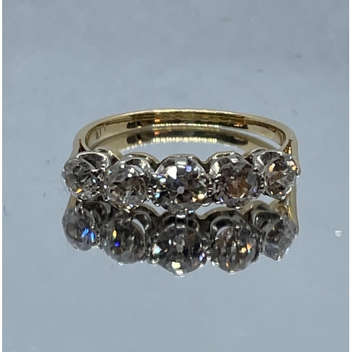 94 - 18ct diamond ring 1.5ct old cut