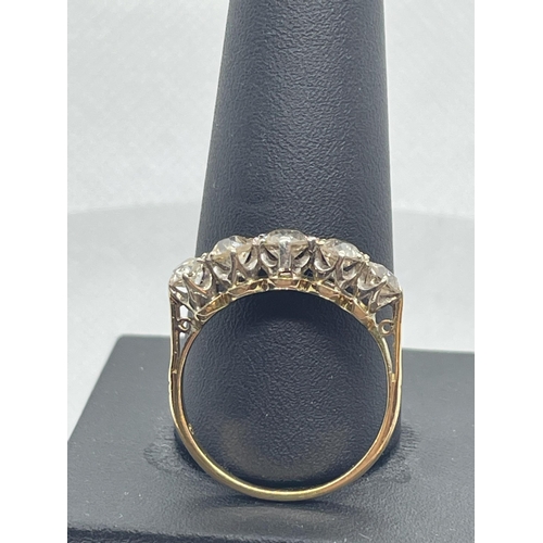 94 - 18ct diamond ring 1.5ct old cut