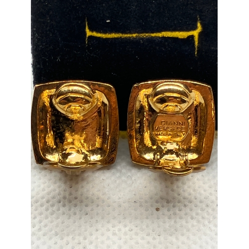 8 - Vintage gold plated Gianni Versace earrings