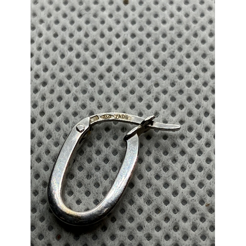 12 - 18ct white gold earrings