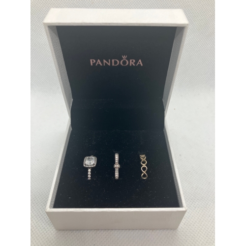 75 - 3 x Pandora rings