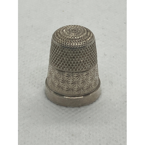 78 - Antique silver thimble