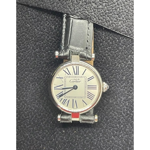 117 - Cartier Vendome 925 Sterling Silver Watch