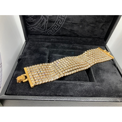 118 - Vintage Gianni Versace crystal bracelet