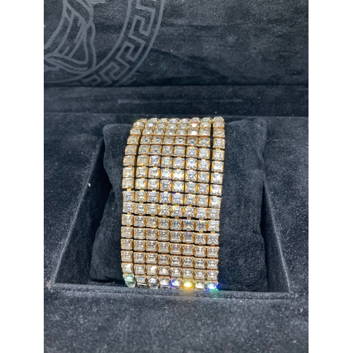 118 - Vintage Gianni Versace crystal bracelet