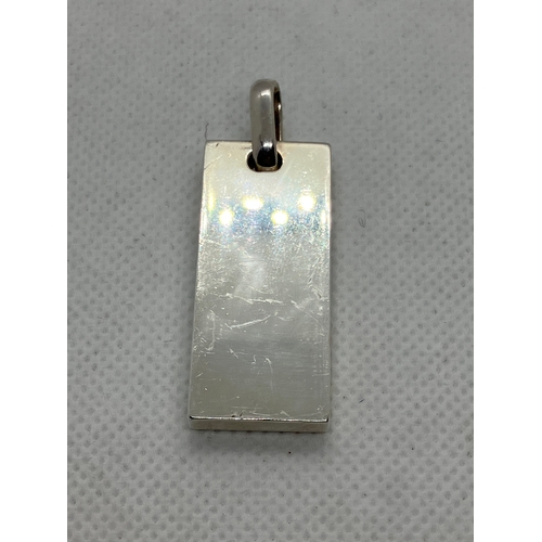 133 - Silver Ingot pendant