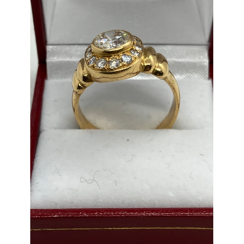 13a - Stunning 2.2ct Diamond ring