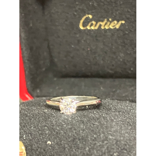 219 - Cartier solitaire ring