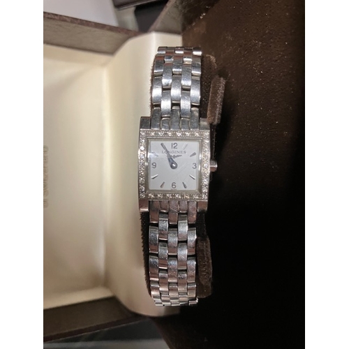92 - Longines Dolce Vita ladies watch with diamonds