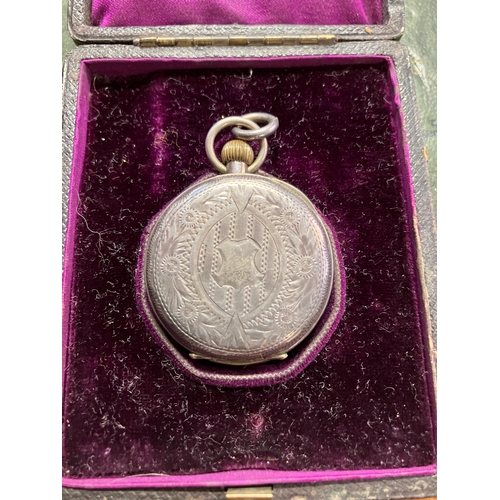 8 - Antique silver pocket watch