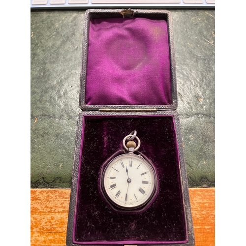 8 - Antique silver pocket watch
