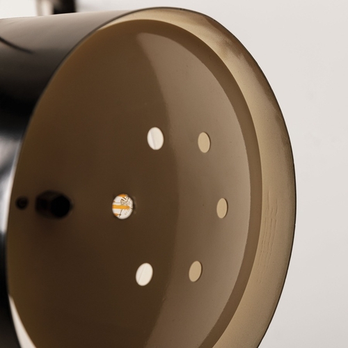 123 - TITO AGNOLILampada da parete per una committenza privata. Ferro verniciato, ottone, perspex opalino,... 