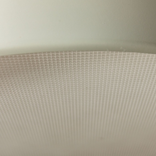 166 - BRUNO GATTALampada a sospensione. Alluminio verniciato, ottone, vetro stampato. Produzione Stilnovo ... 