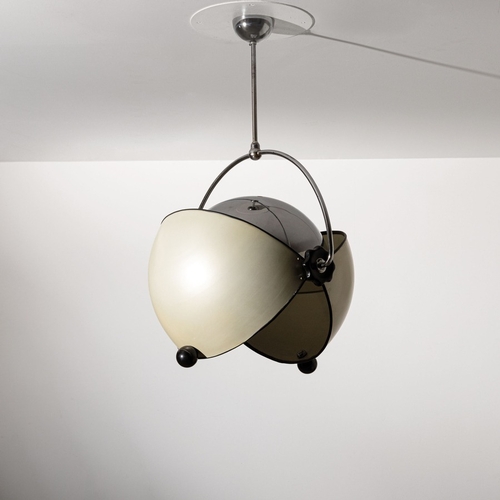 178 - SUPERSTUDIOLampada a sospensione mod. Olook. Metallo cromato, metacrilato, abs. Produzione Design Ce... 