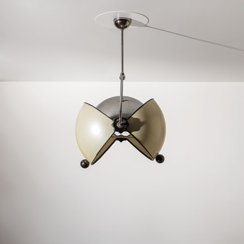 178 - SUPERSTUDIOLampada a sospensione mod. Olook. Metallo cromato, metacrilato, abs. Produzione Design Ce... 