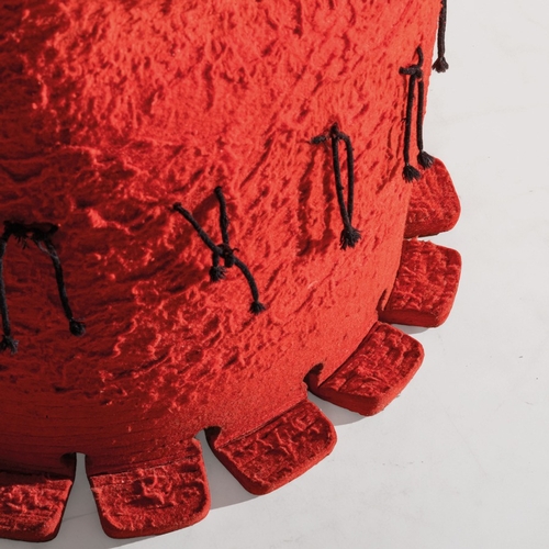 190 - GAETANO PESCEDue poltrone della serie I Feltri. Resina, materiale plastico, feltro, tessuto. Prod. C... 