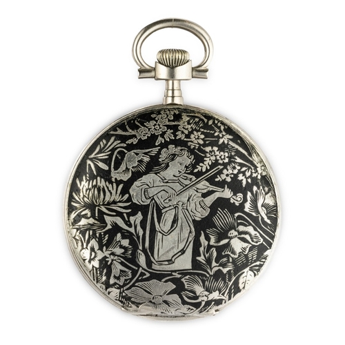 124 - AUDEMARS, OROLOGIO DA TASCA NIELLO, SVIZZERA 1930 CIRCAEpoca: 1930 circaMateriale: metallo biancoDia... 