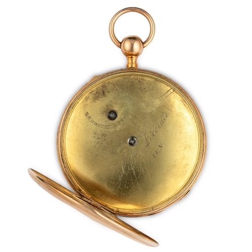 165 - LECOINTE , OROLOGIO DA TASCA IN ORO, CON RIPETIZIONE ORE E QUARTI, FRANCIA 1820 CIRCAEpoca: 1820 cir... 