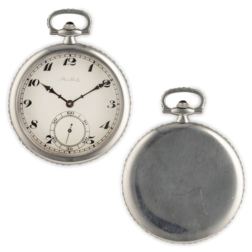 172 - LAILLET, OROLOGIO DA TASCA, O DA SMOKING, IN PLATINO E ZAFFIRI, SVIZZERA 1930 CIRCAcassa in platino ... 