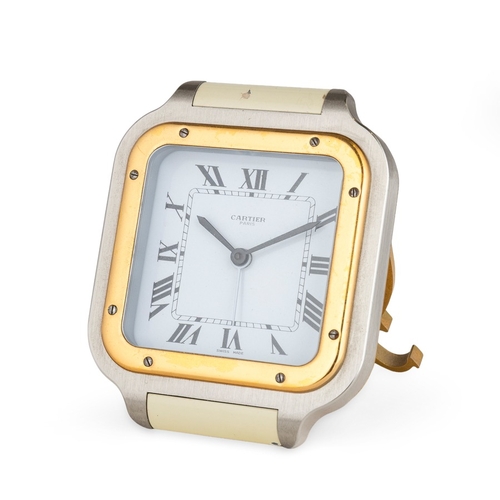 173 - CARTIER PANTHER, OROLOGIO DA VIAGGIO CON SVEGLIA, SVIZZERA 1990 CIRCAEpoca: 1990 circaMateriale: ott... 