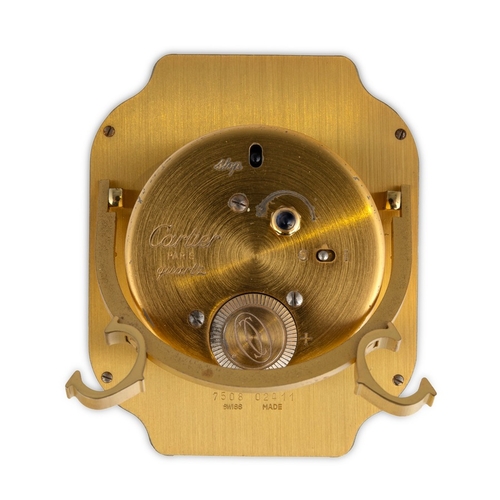 173 - CARTIER PANTHER, OROLOGIO DA VIAGGIO CON SVEGLIA, SVIZZERA 1990 CIRCAEpoca: 1990 circaMateriale: ott... 