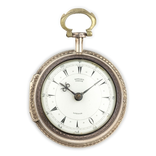 174 - EDWARD PRIOR, OROLOGIO DA TASCA A 3 CASSE, INGHILTERRA 1839Epoca: 1839Materiale: argento e tartaruga... 