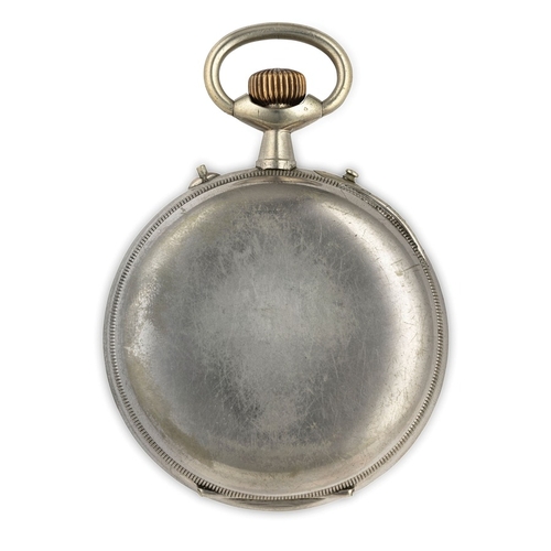 179 - CARILLON A RULLO, OROLOGIO DA TASCA CON SVEGLIA MUSICALE, SVIZZERA 1900 CIRCAcassa in metallo nichel... 