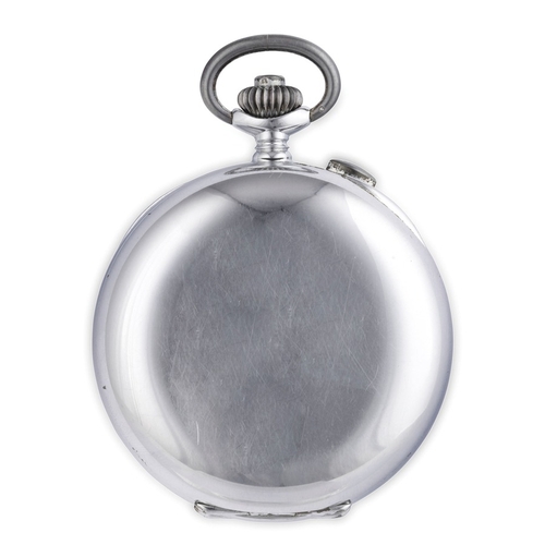 182 - ULYSSE NARDIN NO. 201342, FFBA46, OROLOGIO DA TASCA RATRAPPANTE, IN ARGENTO, SVIZZERA 1920 CIRCAcass... 